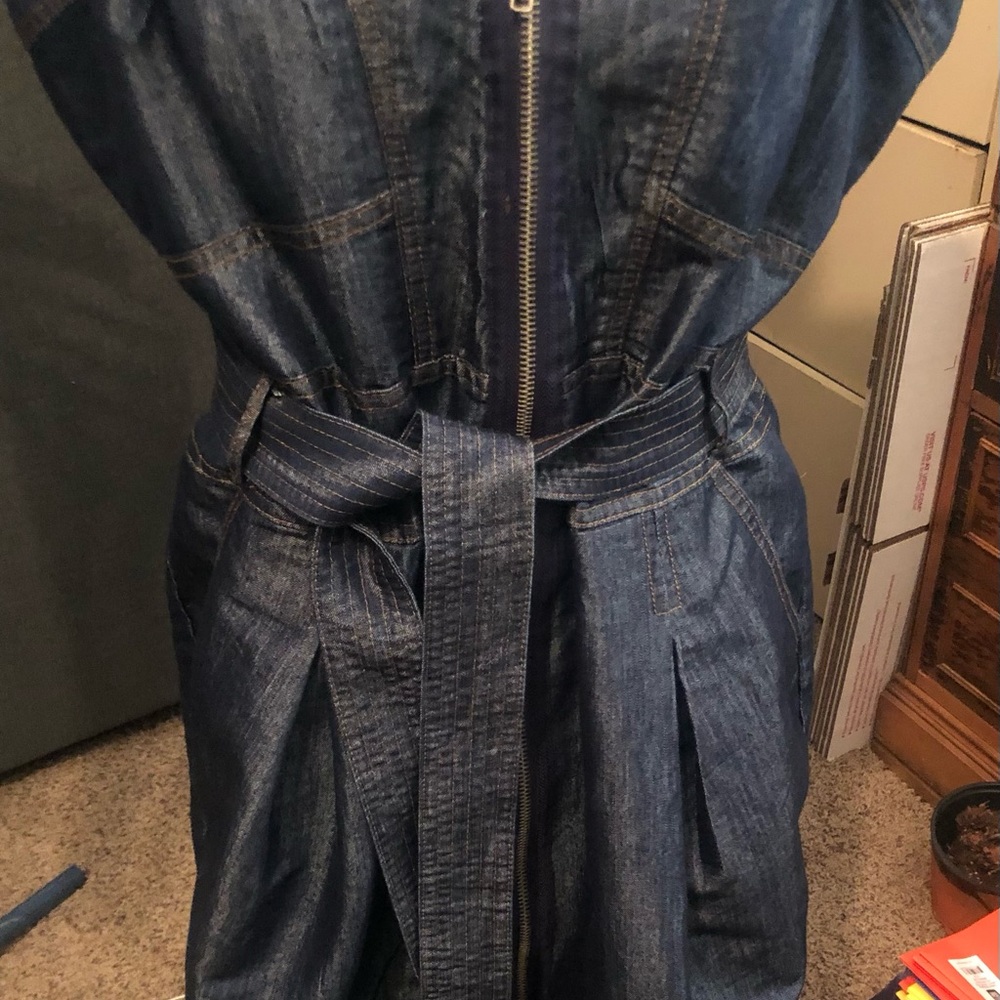 Denim sundress by Roommates. - Picture 10 of 11